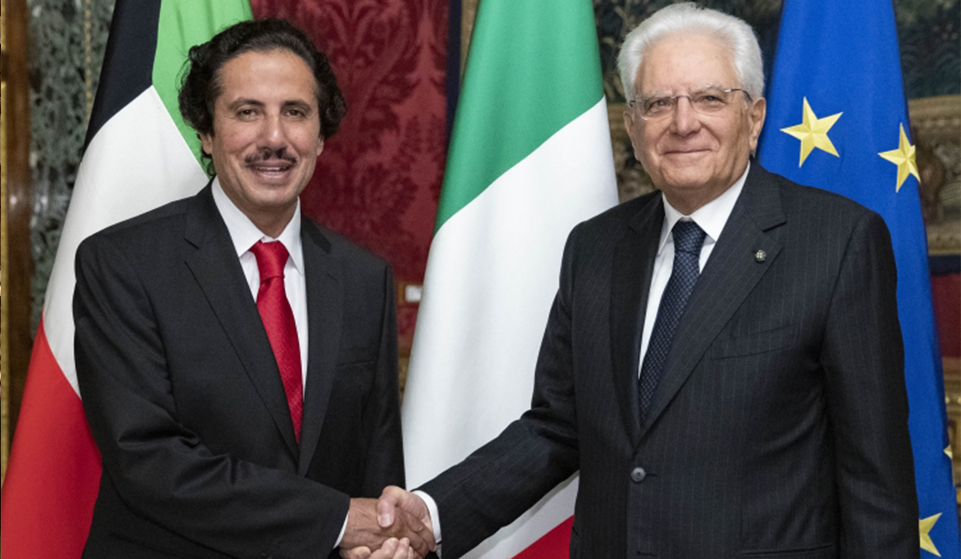 Ambassador Azzam and Italian President Mattarella