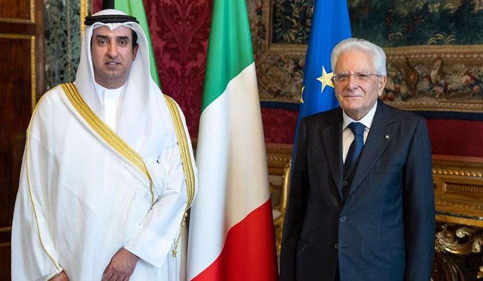 L'Ambasciatore Azzam e il Presidente Italiano Mattarella